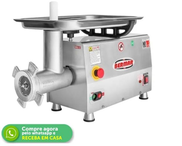Moedor de Carnes para Açougue Profissional Bermar 