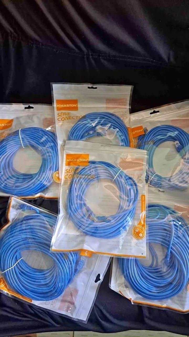 (Novo) Internet. Cabos de rede já com as postnas, 10, 15, 20m