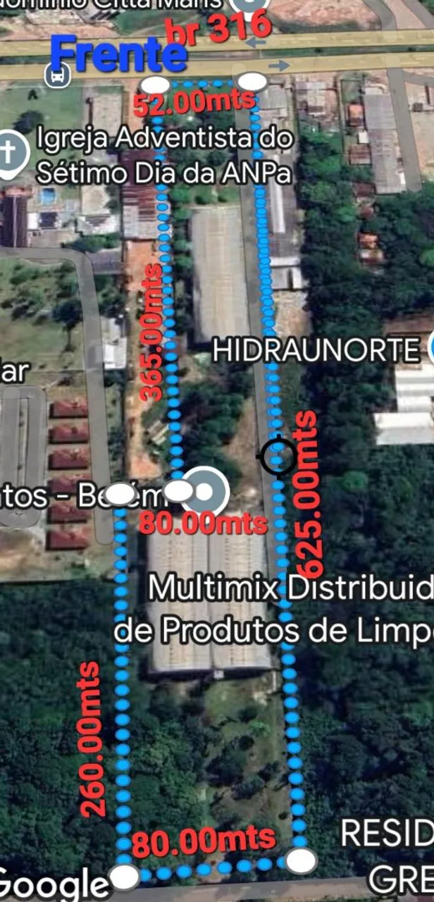 Marituba Área na BR 37.000m² com 2 frentes galpoes
