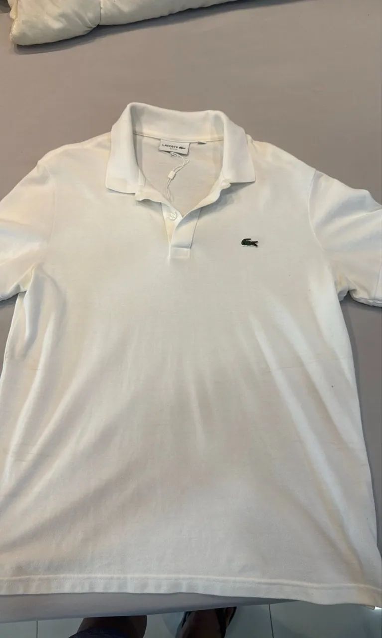 Polo Lacoste branca original 