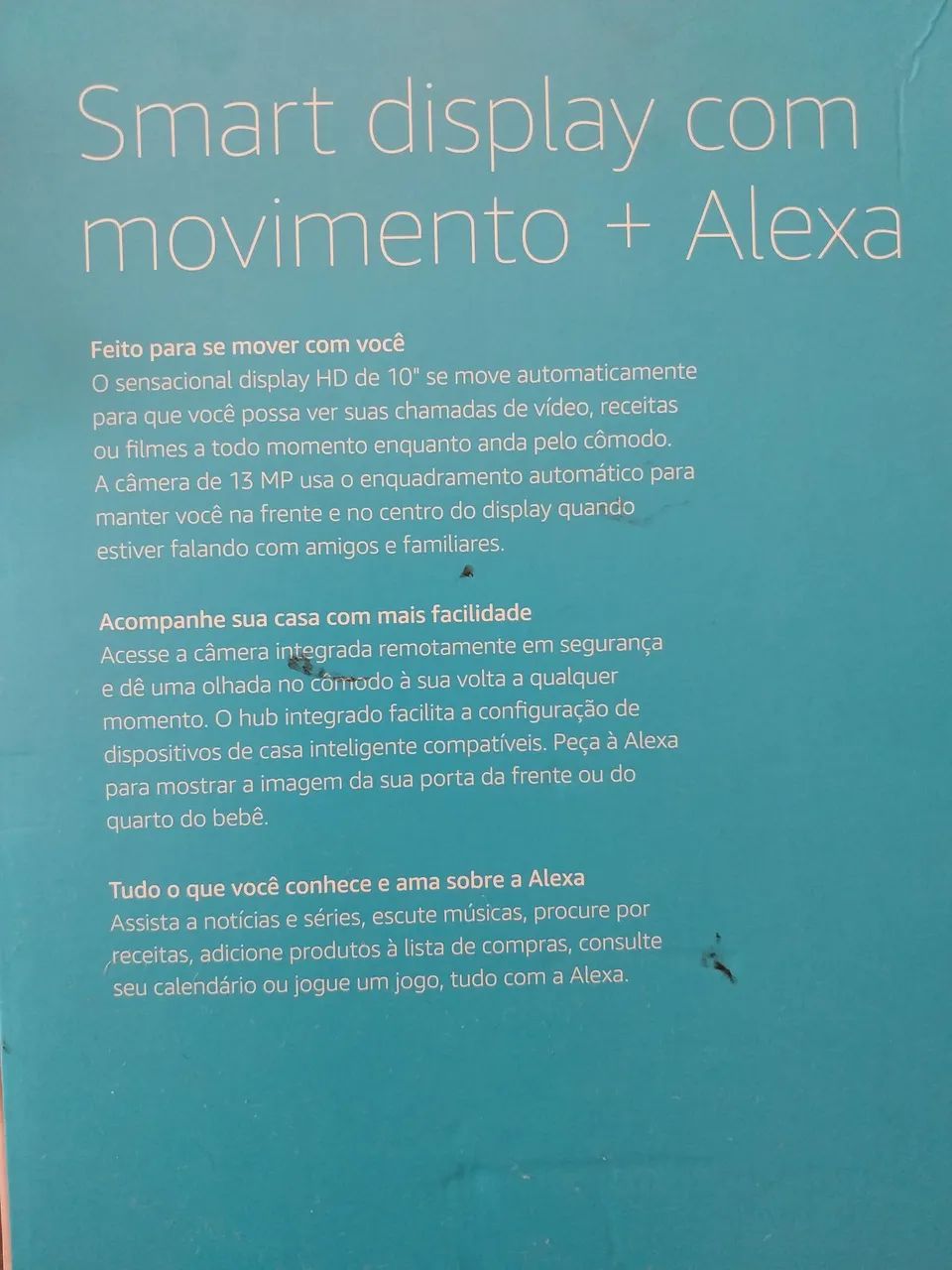 Alexa Echo Show 10 em bom estado porém inativada - Foto 2
