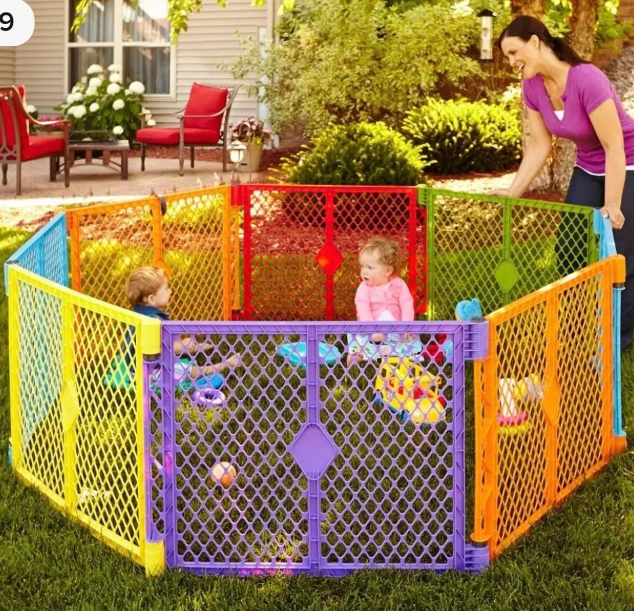 Cercadinho Play Yard Toddleroo Da North States Superyard Colorplay 8 Pa