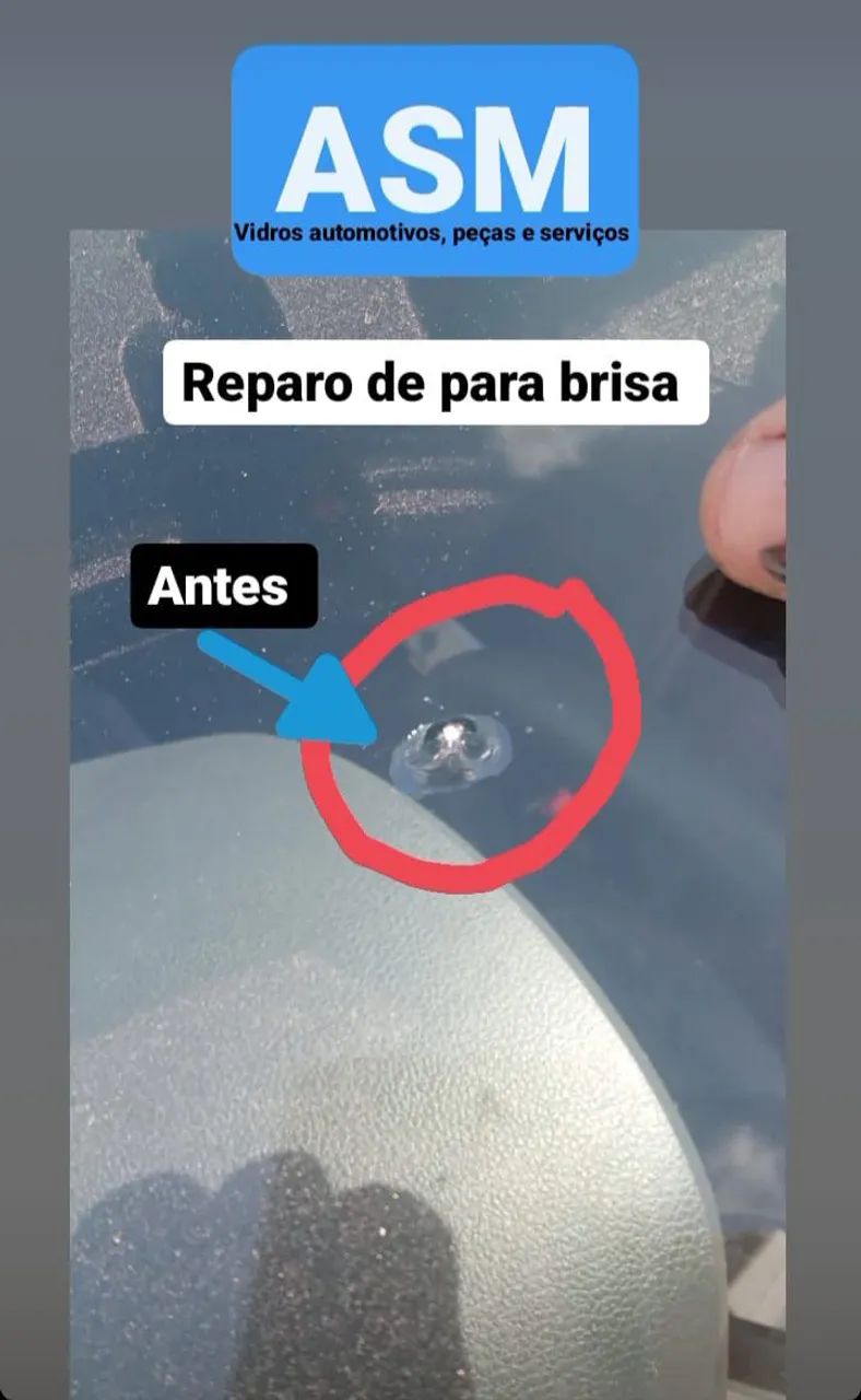 Reparo de parabrisa - Antes e Depois - Foto 3