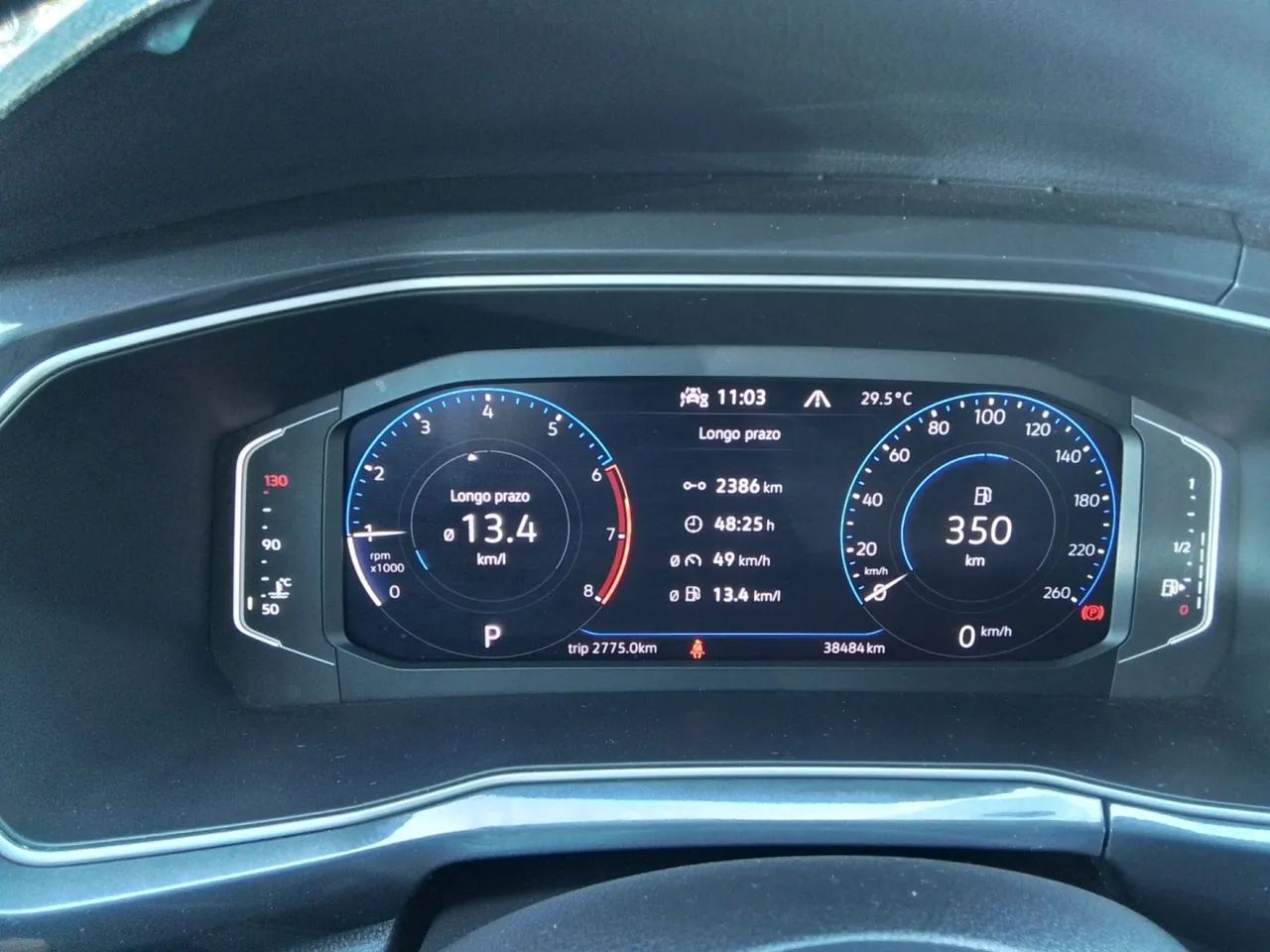 Volkswagen T-cross 2024 1.4 250 tsi total flex highline automático - Foto 9