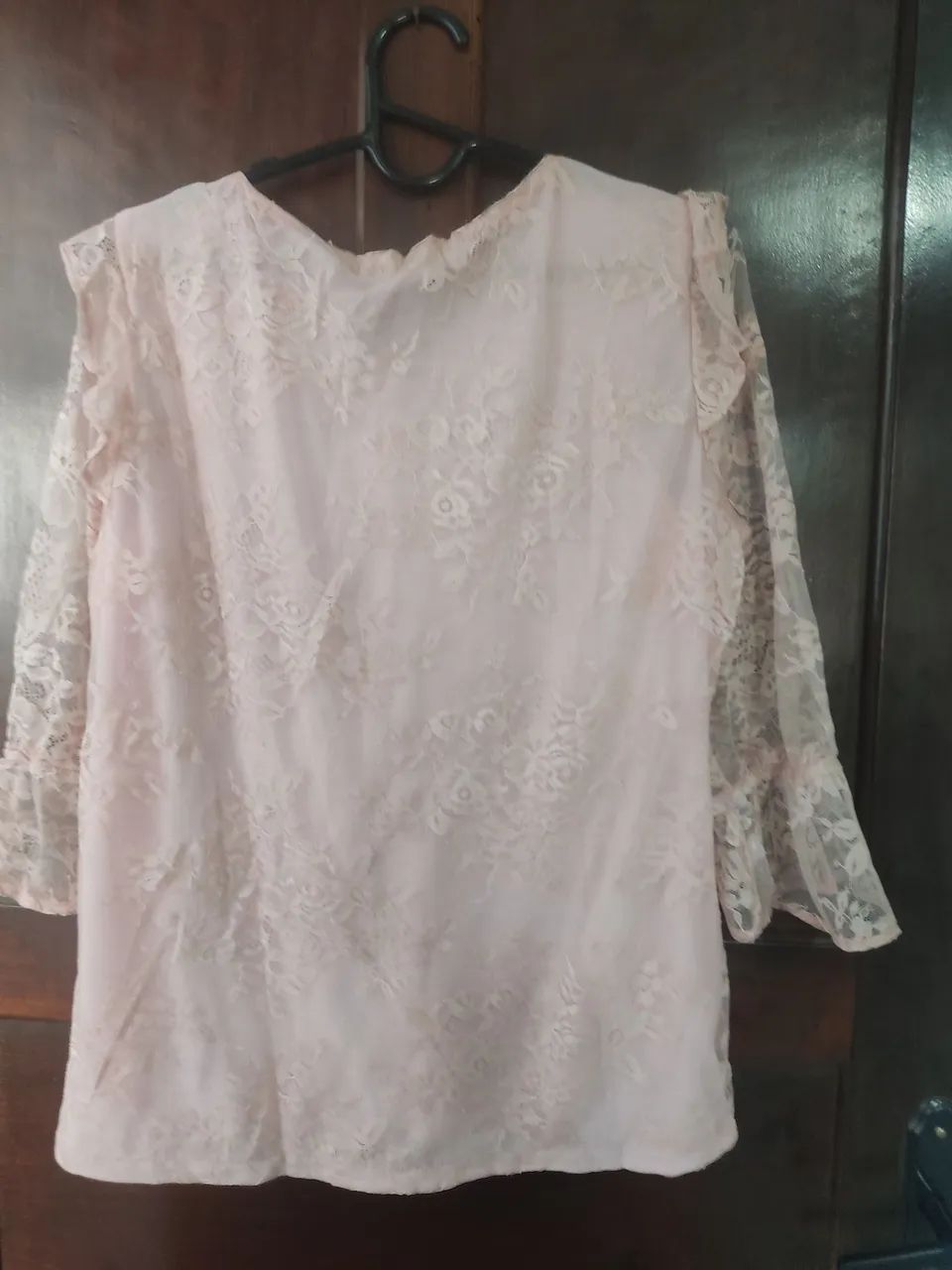 Blusa de renda rosa - Foto 2