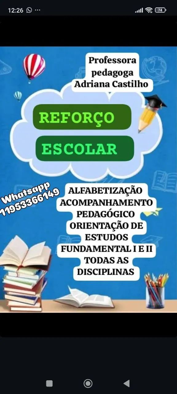 AULAS particulares, acompanhamento pedagógico e alfabetização  - Foto 3