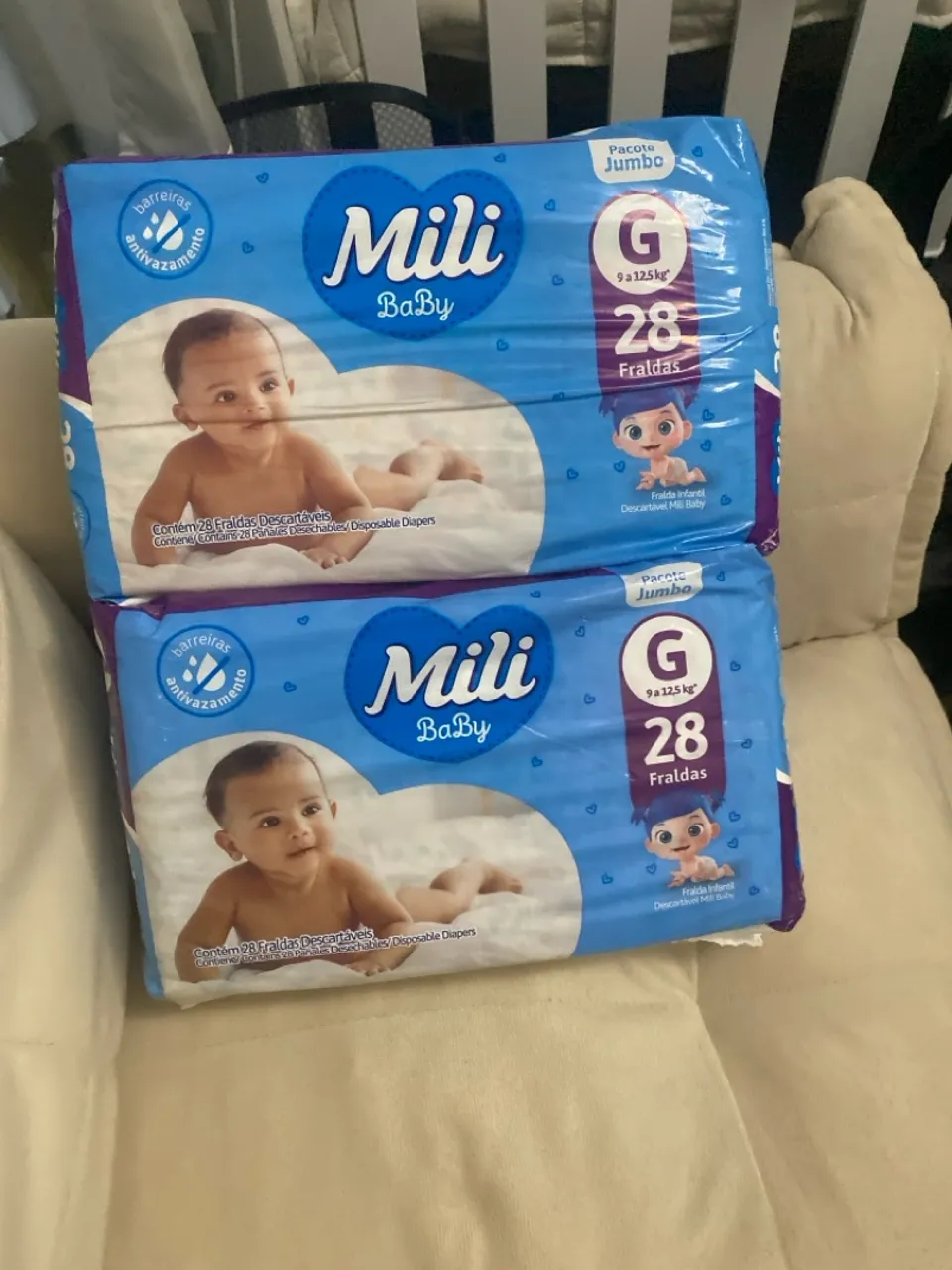 Fraldas Mili Baby G 28 unidades