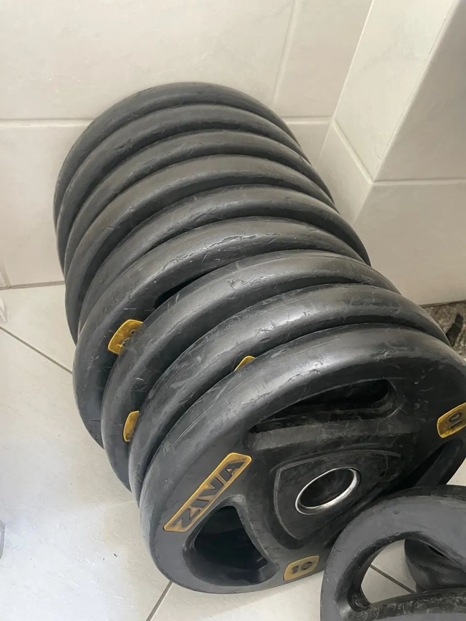 Anilha Ziva musculação Peso - Foto 3