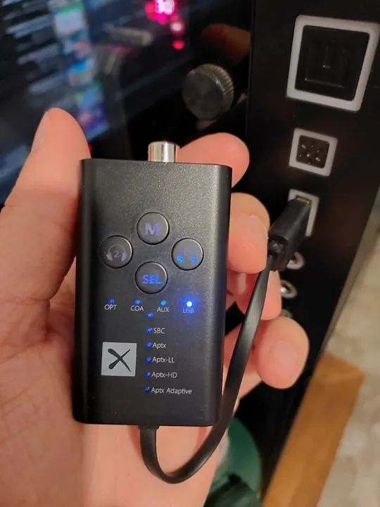 Adaptador transmissor de áudio Bluetooth 5.2 APTX