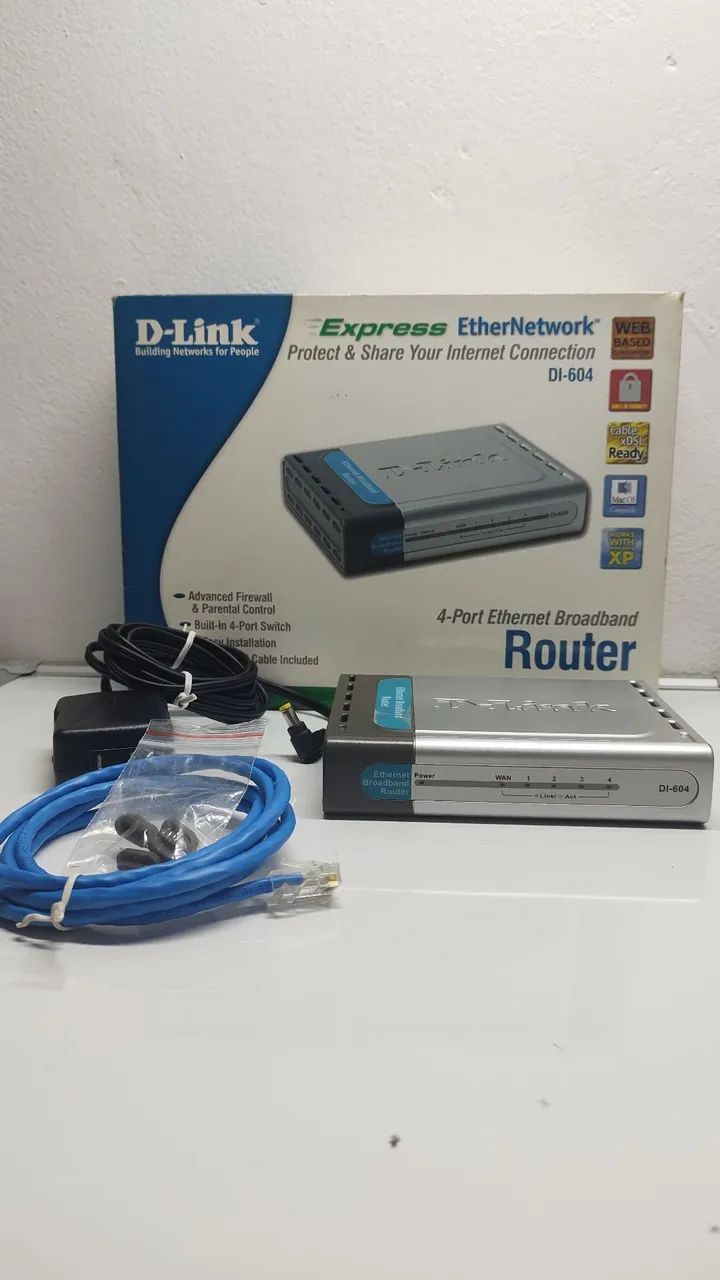 Roteador D-Link Express EtherNetwork DI-604 4 Portas - Foto 2