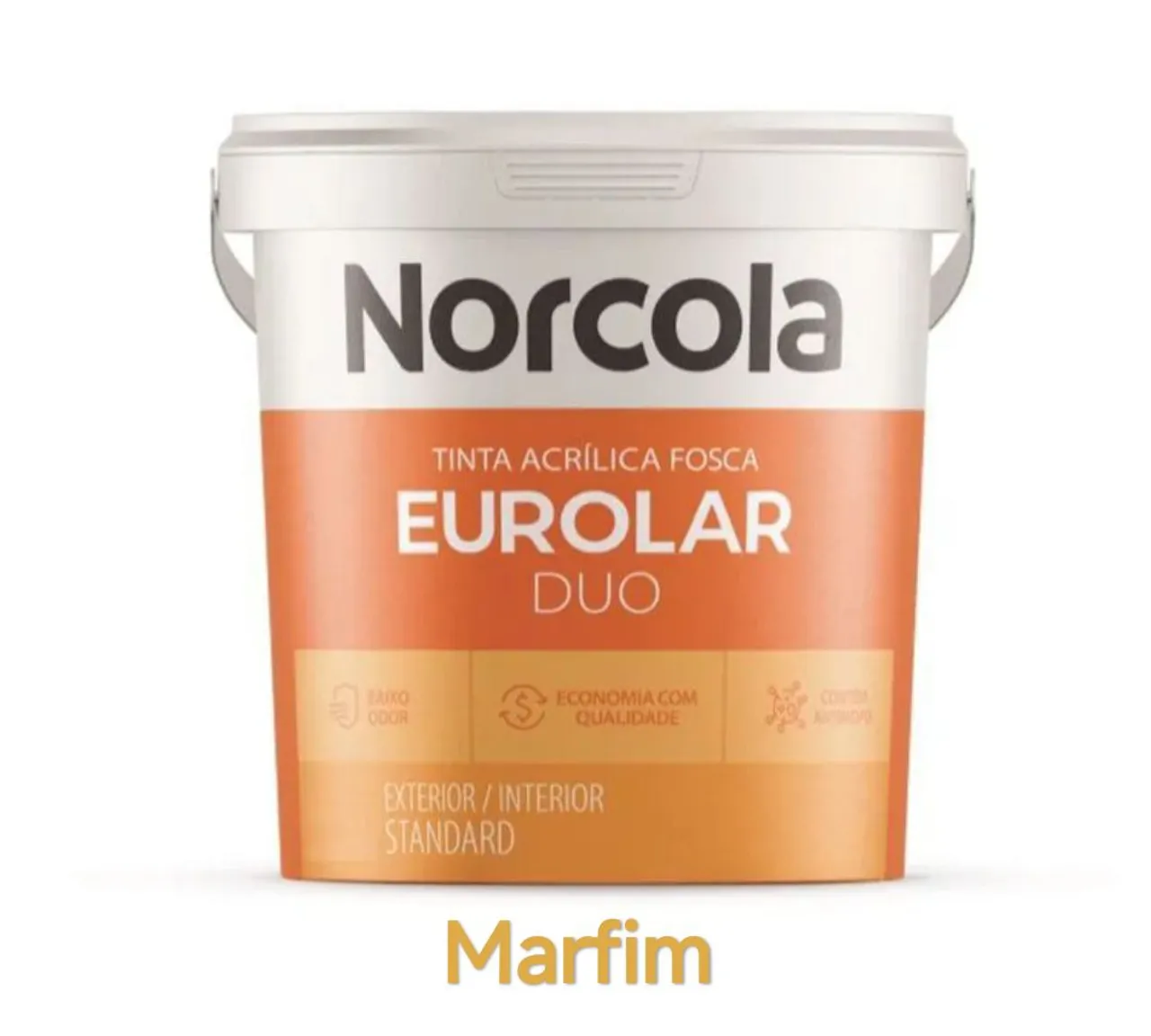 Tinta Acrílica Fosca Norcola Erolar Duo Marfim