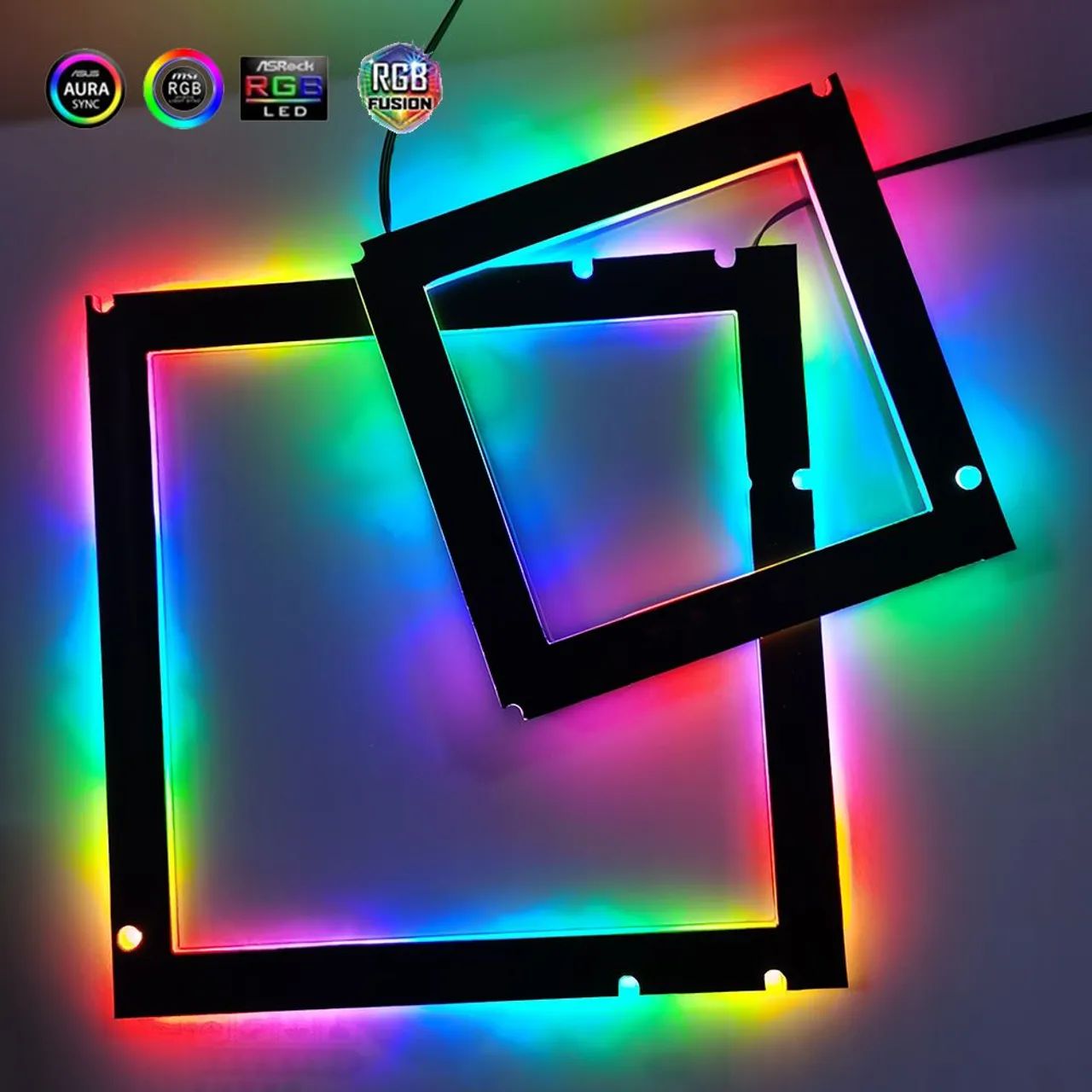 Moldura Argb Backlight Para Placa mãe Micro ATX customizável via software para pc