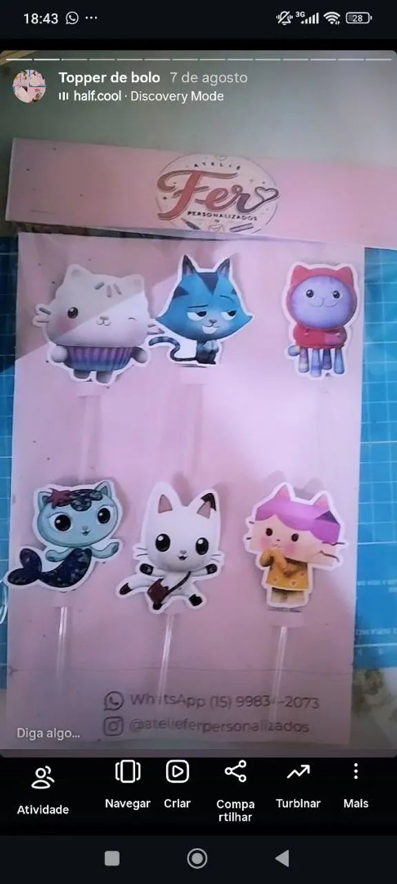 ?Topper de bolo personalizado ? - Foto 2