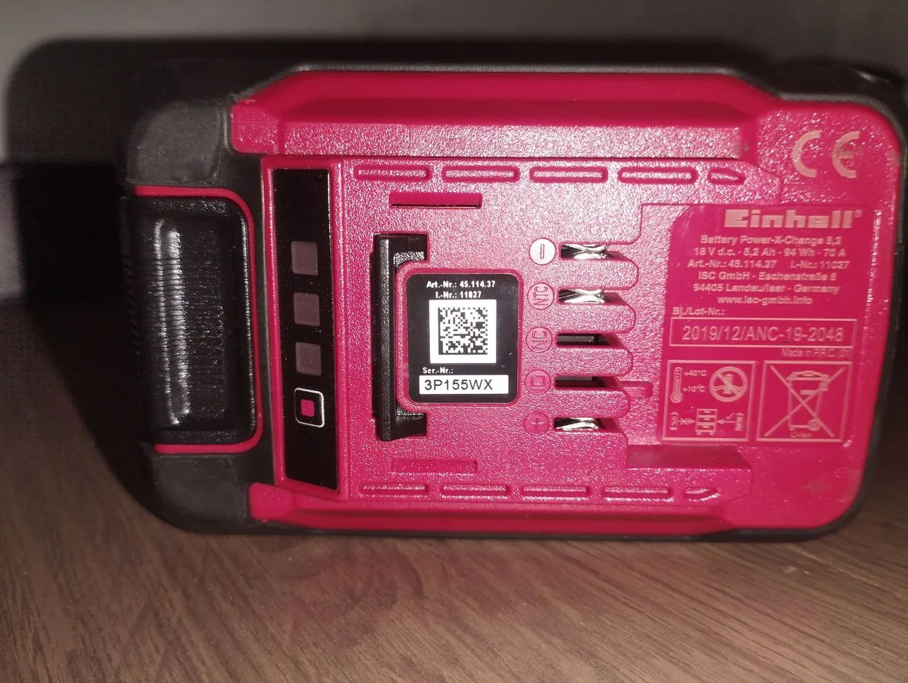 Bateria Einhell 18v 5.2AH lithium - Foto 2