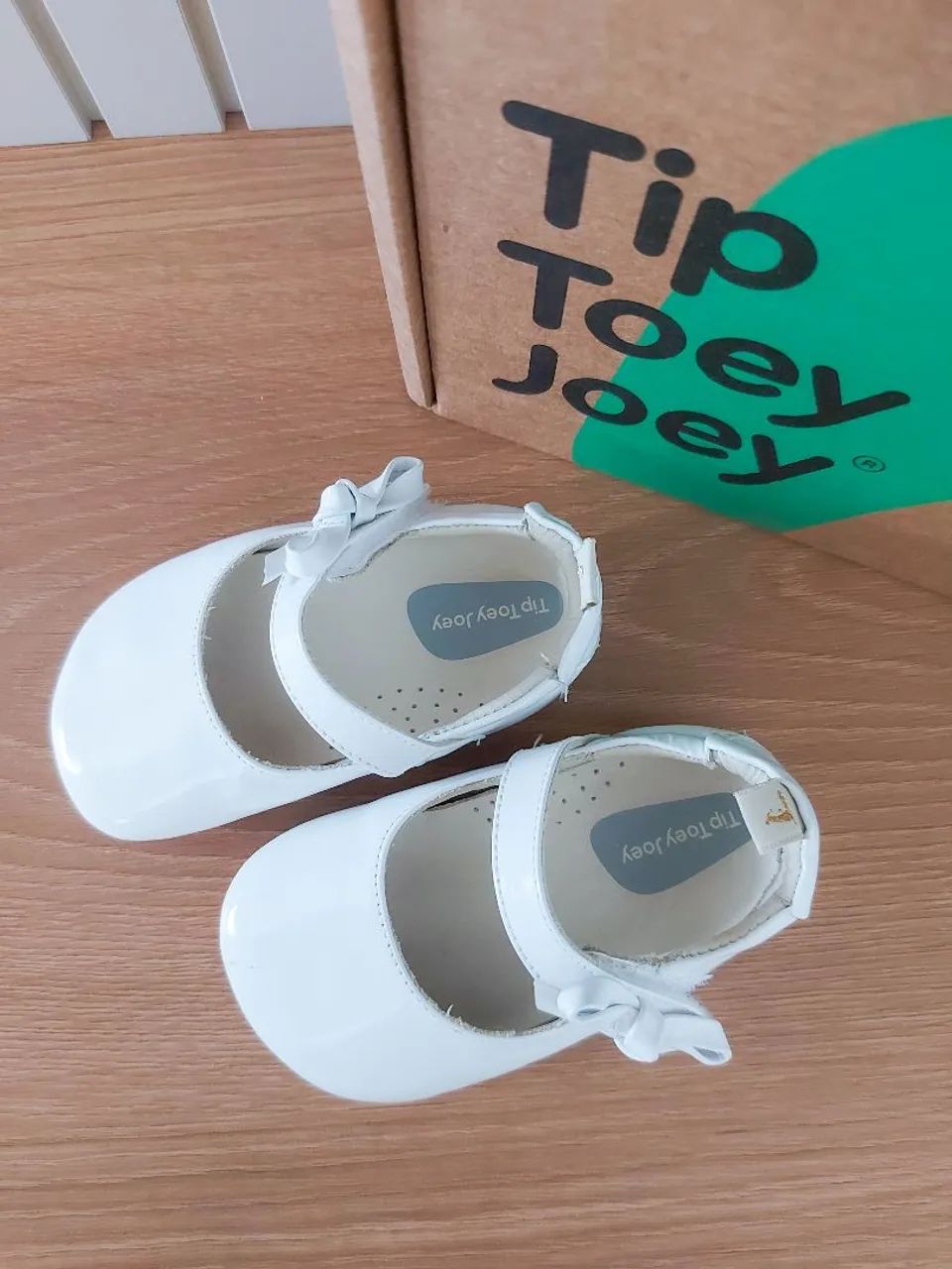 Sapato Branco Tip Toey Joey 19 - Impecável - Foto 4
