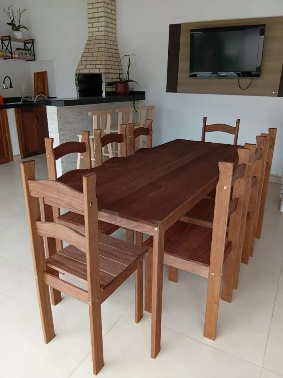Mesa com cadeiras - Foto 3
