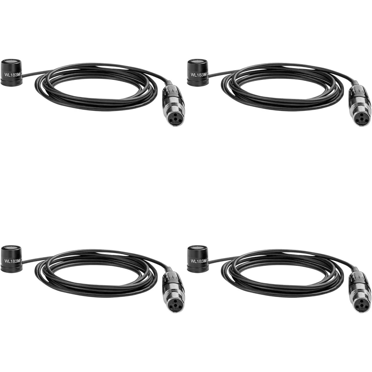 Kit 4 Microfone de Lapela Discreto Profissional Shure WL183M - TA4F - Foto 4