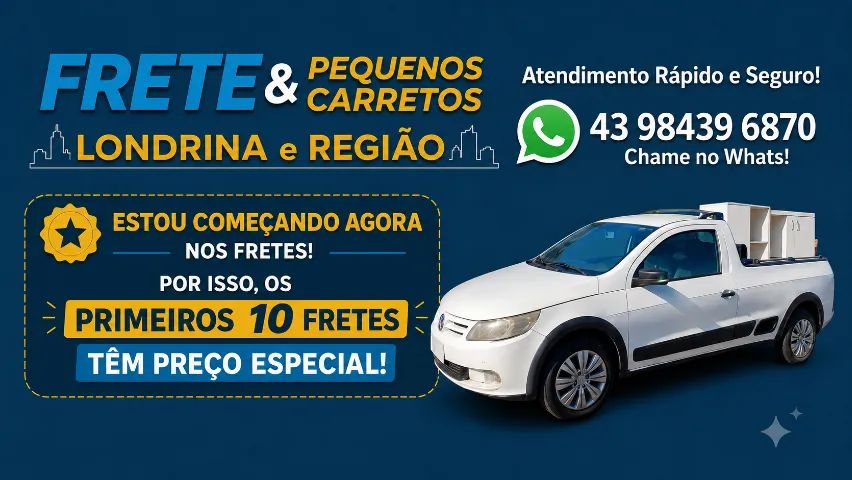 Pequenos Fretes Londrina e cidades proximas.