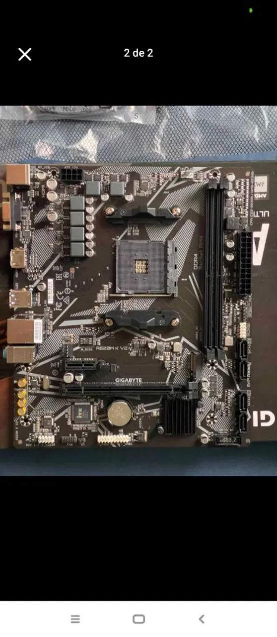 Placa mãe A520m gigabyte K V2  - Foto 2