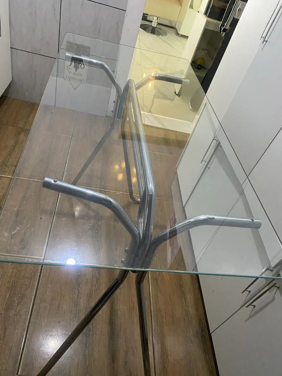 Mesa com base cromada  - Foto 3