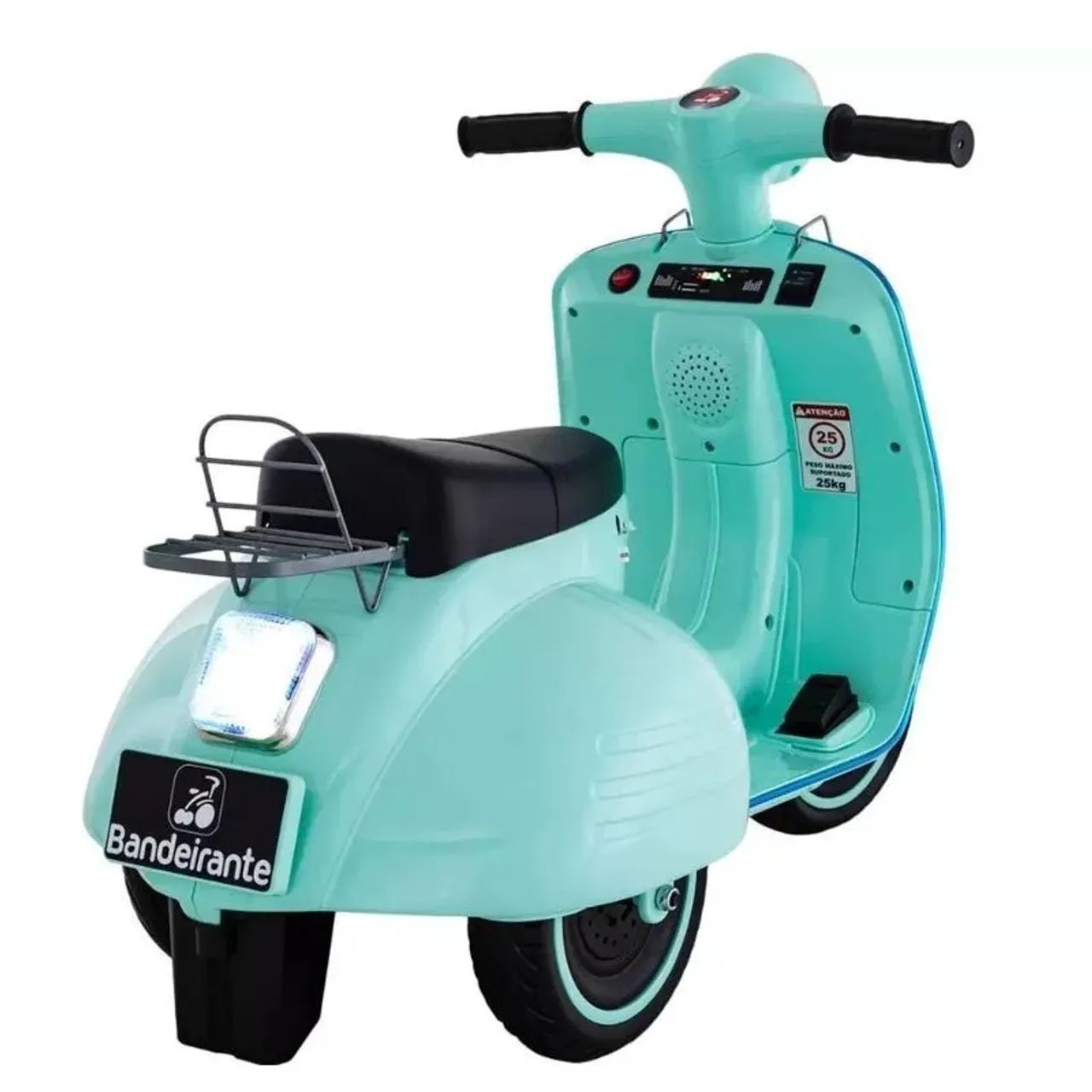 Moto elétrica turquesa 