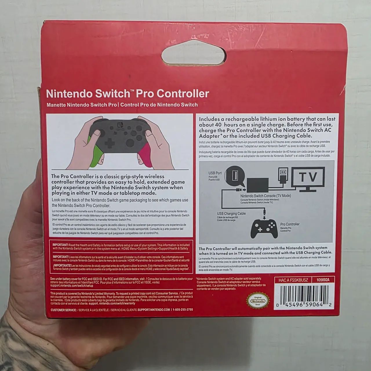 Nintendo Pro Controller Splatoon 2 Original (Envio OLX Pay) - Foto 2