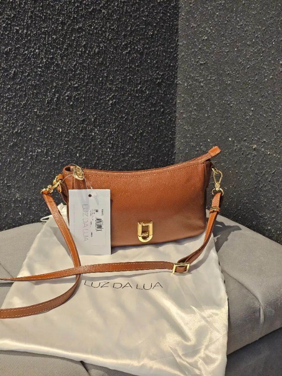 Bolsa Luz Da Lua Couro Legítimo Original - Foto 5