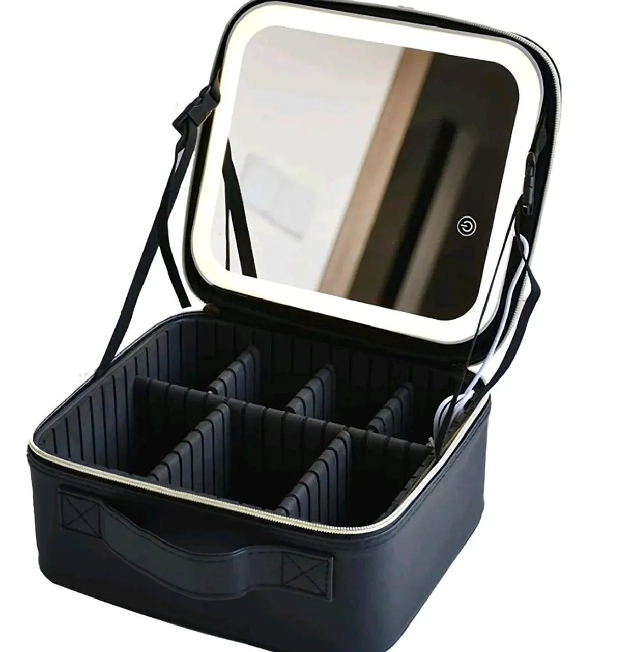 Maleta Necessaire de maquiagem com Led - Foto 3
