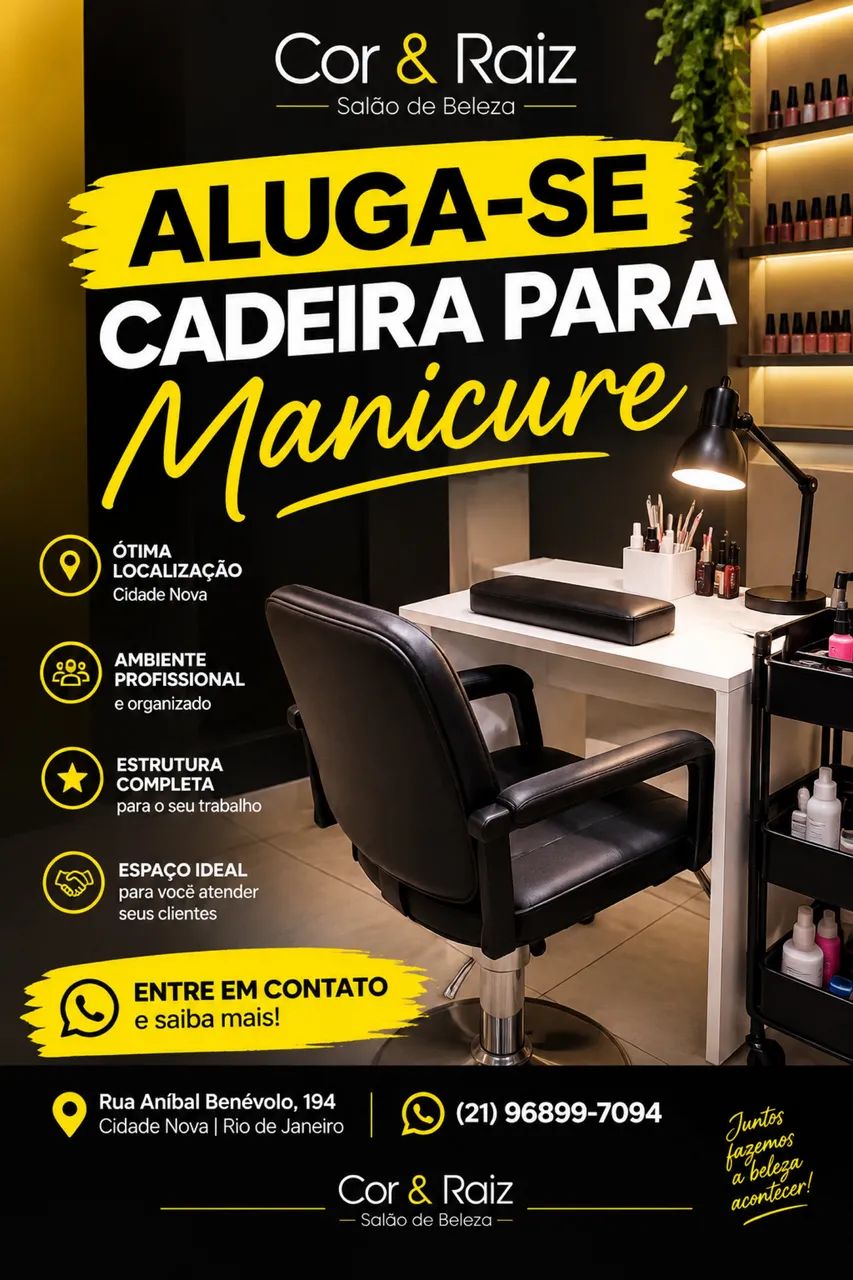 Aluga se cadeira para manicure 