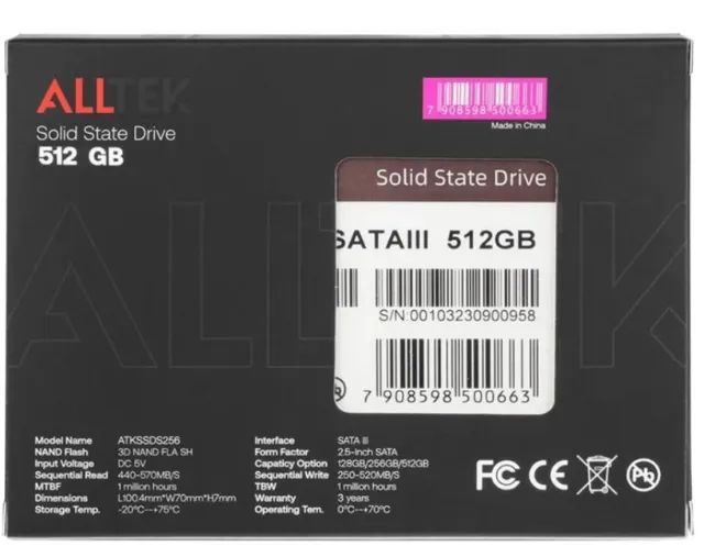 SSD 512GB Alltek