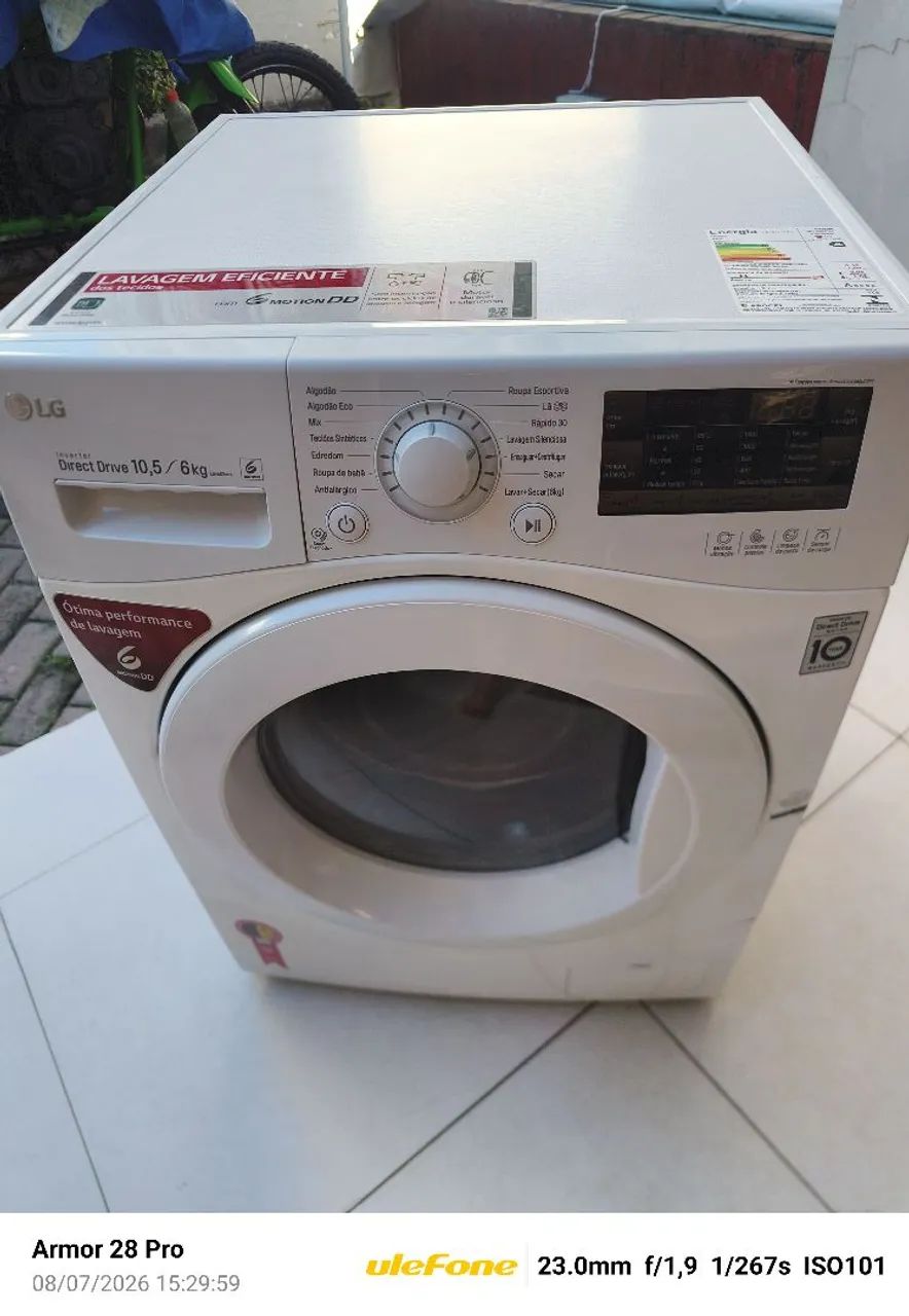 Lava e Seca LG 10.5 KG SEMI NOVA 