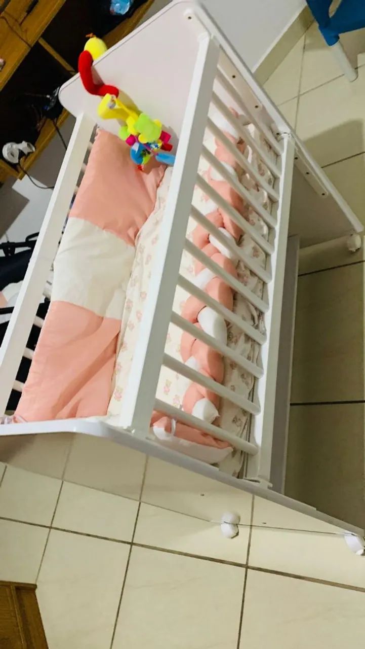 Mini berço com colchão 