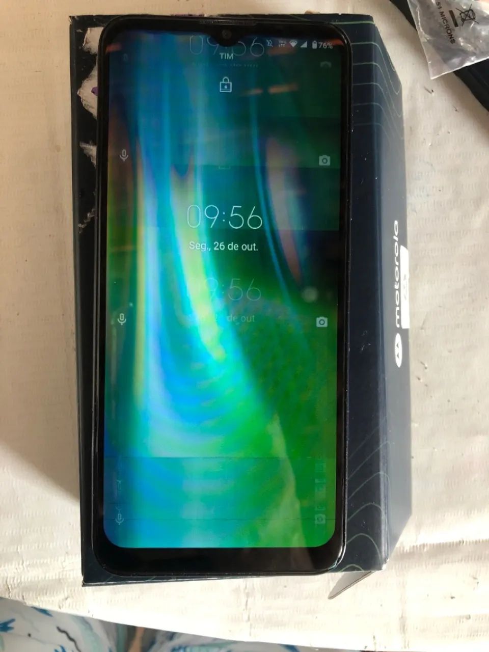 Moto G9 play defeito tela