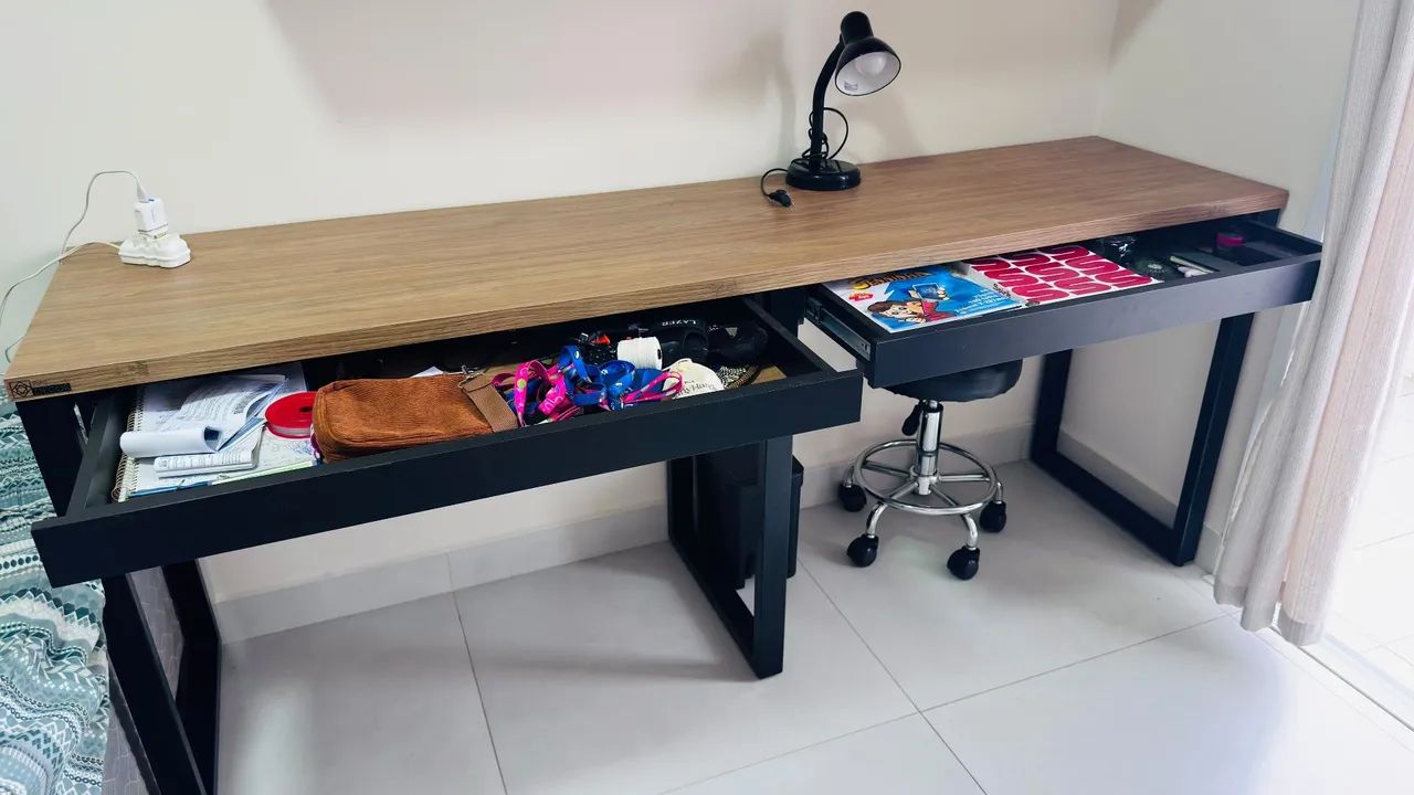 Mesa Escrivaninha com gaveta - Foto 2
