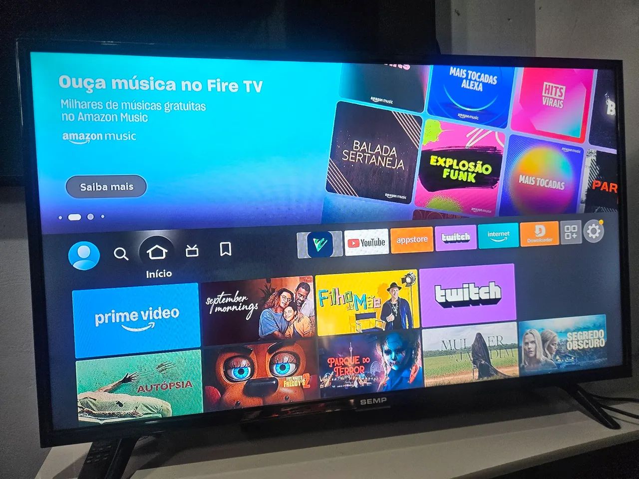 Tv led 40 polegadas com Fire Stick incluso