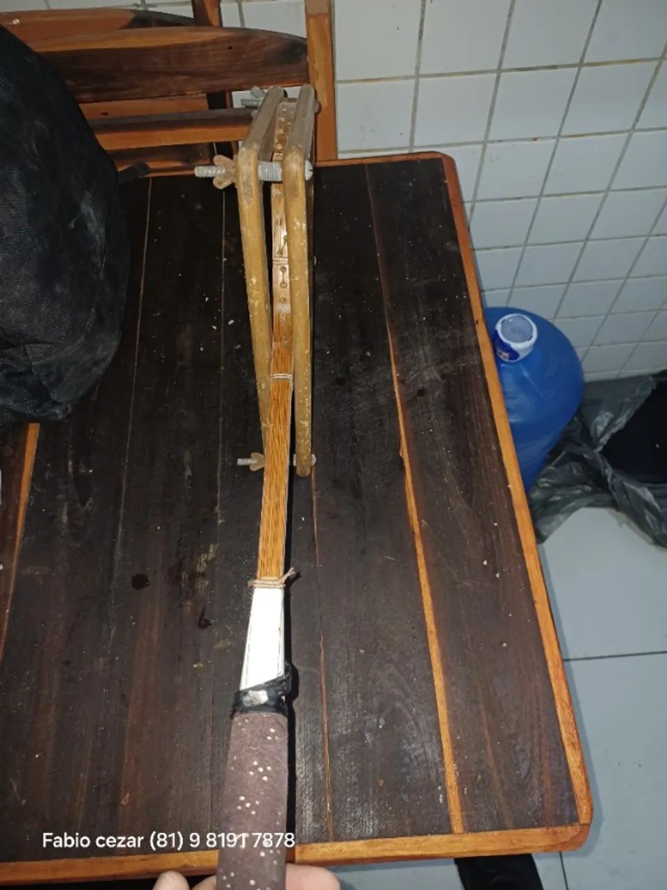 Raquete de tênis antiga p - Foto 4