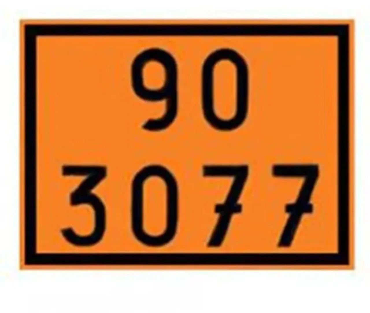 Placa substâncias perigosa 