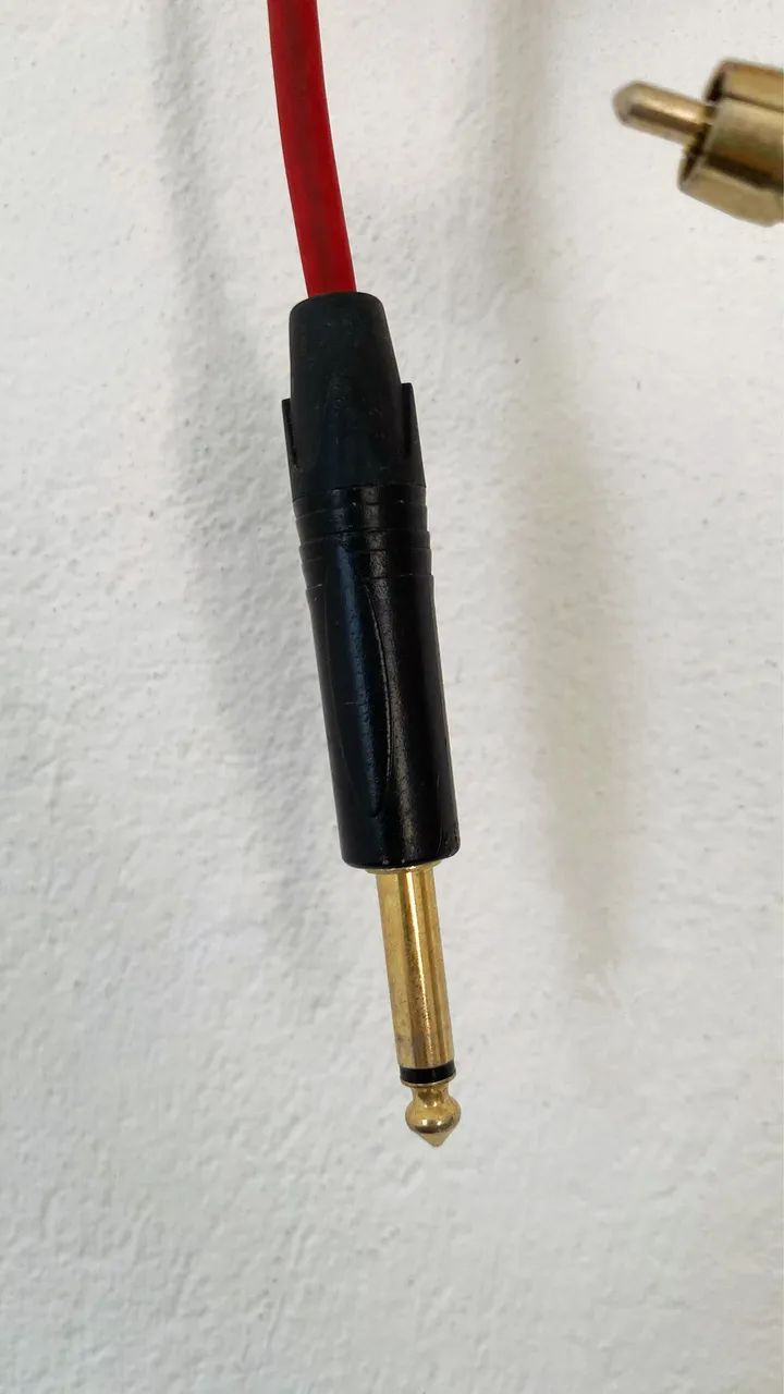 Cabo RCA para máquina de tattoo pen e rotativa ou instrumentos musicais - Foto 3