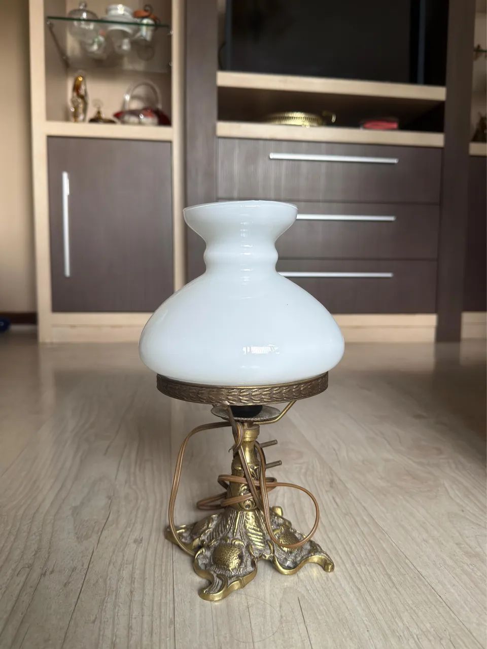 Lustre Retrô Antigo + Abajur combinando 