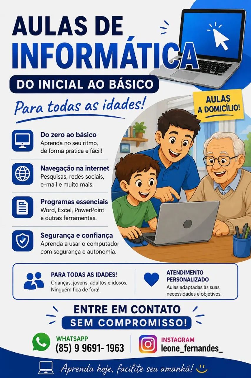Aulas de informática particular