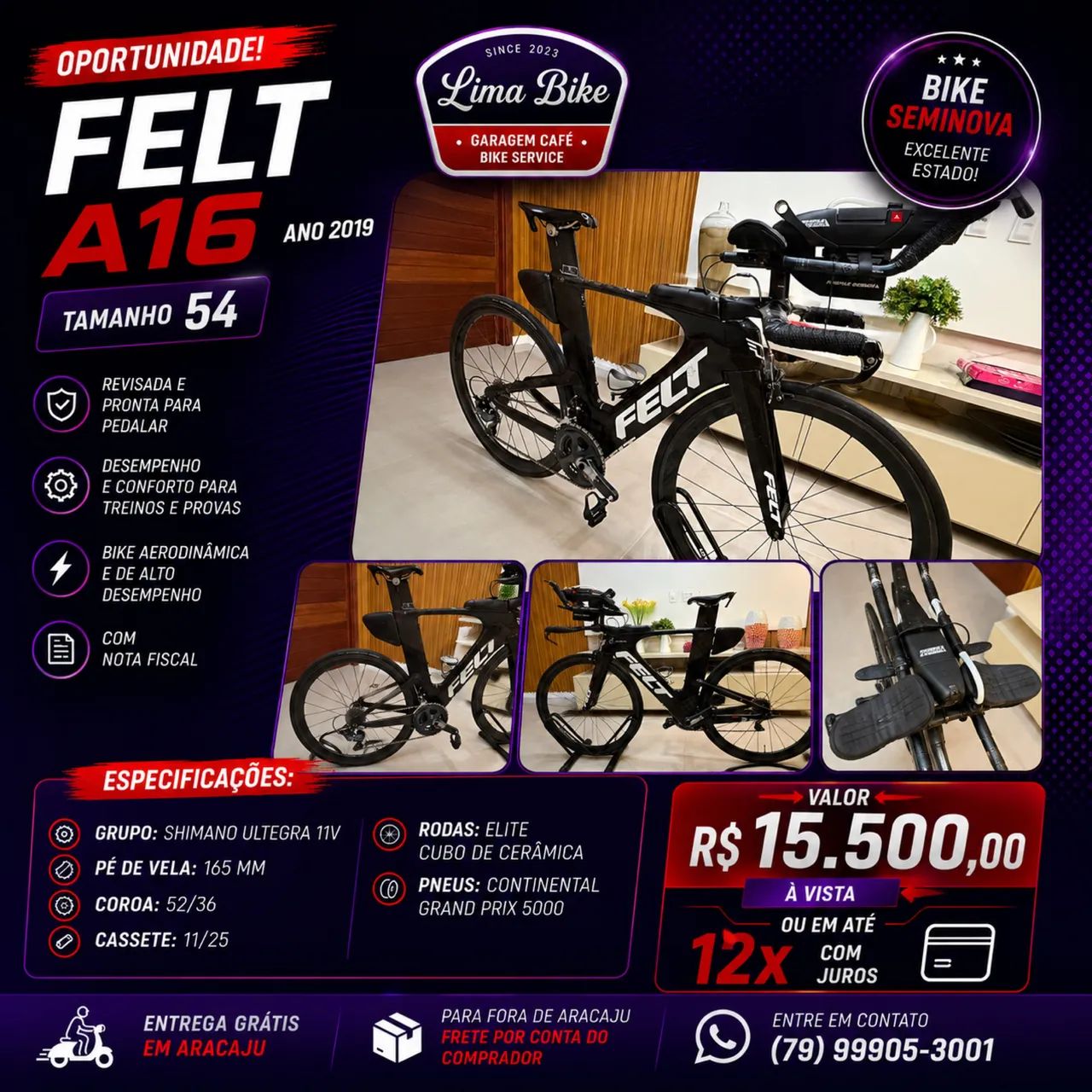 FELT A16 Ano 2019 - TAM 54 - Nota Fiscal  - Foto 5