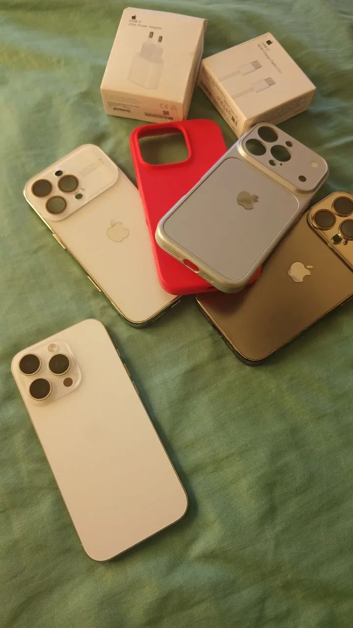 Vendo ou troco iphone 16 pro 256GB novíssimo! 100% de Bateria único Dono nunca mexido. 