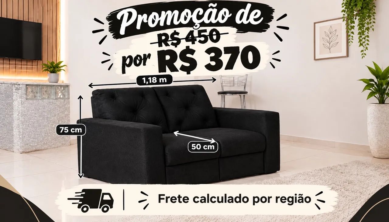 Sofá promoção queima de estoque 