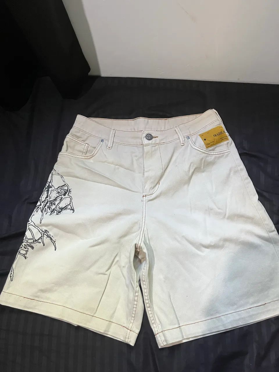 BARRA CREW JEANS RAIZES BEGE