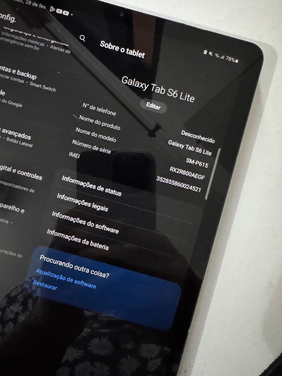 Tablet Galaxy Tab 6s Lite - 128gb - Foto 4