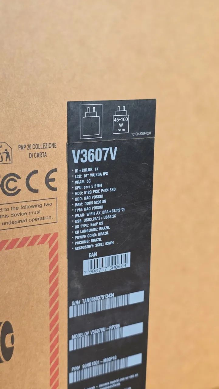 Notebook Gamer Asus V16 - RTX 4050, 16GB de RAM - Foto 3