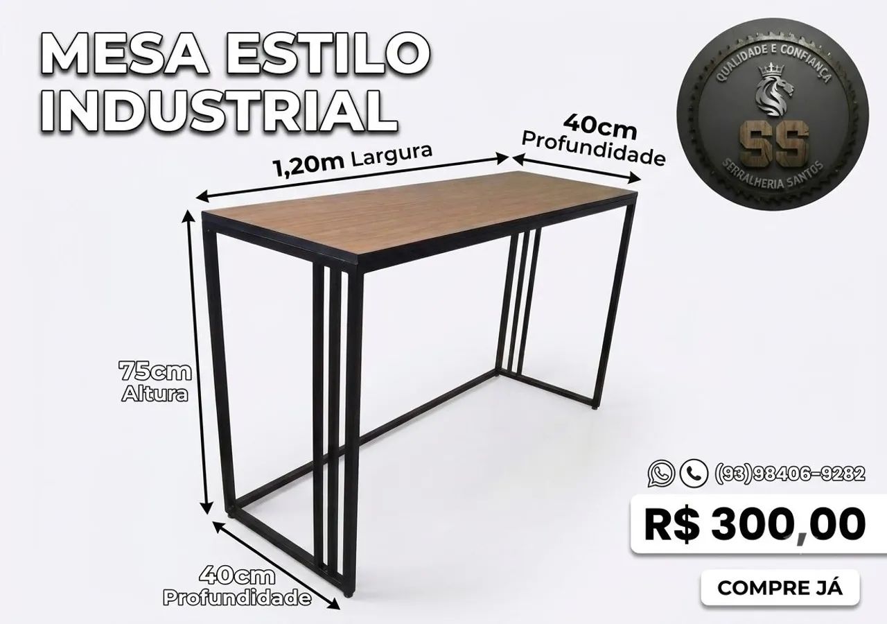 Mesas estilo industrial 