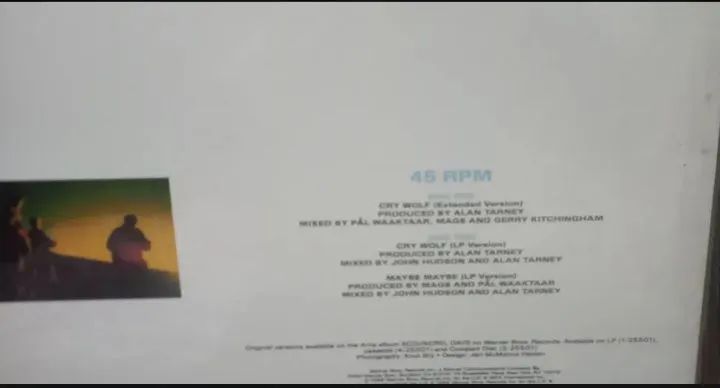 Lp A-Ha - Cry wolf - 12" USA - Foto 2