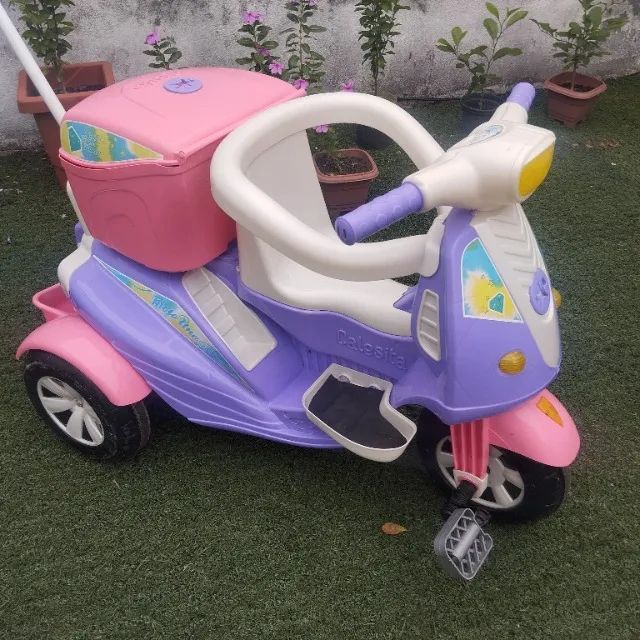 Moto infantil modelo classico com bau - Foto 6