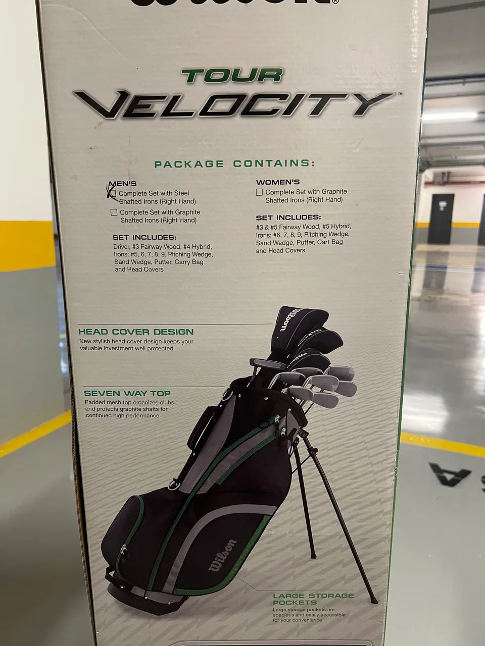 Kit Completo de Tacos de Golfe Wilson Tour Velocity + Bolsa Stand Bag - Foto 5